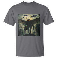 Mothman Aliens T Shirt Funny Cryptid Alien UFO - Wonder Print Shop