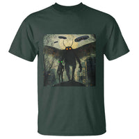 Mothman Aliens T Shirt Funny Cryptid Alien UFO - Wonder Print Shop