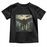 Mothman Aliens Toddler T Shirt Funny Cryptid Alien UFO - Wonder Print Shop