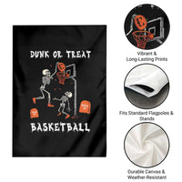 Halloween Skeleton Basketball Garden Flag Funny Basketballer Sports Player - Wonder Print Shop