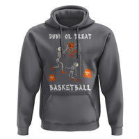 Halloween Skeleton Basketball Hoodie Funny Basketballer Sports Player - Wonder Print Shop