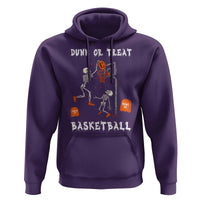 Halloween Skeleton Basketball Hoodie Funny Basketballer Sports Player - Wonder Print Shop
