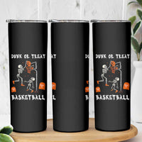 Halloween Skeleton Basketball Skinny Tumbler Funny Basketballer Sports Player - Wonder Print Shop