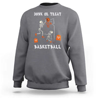 Halloween Skeleton Basketball Sweatshirt Funny Basketballer Sports Player - Wonder Print Shop