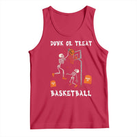 Halloween Skeleton Basketball Tank Top Funny Basketballer Sports Player - Wonder Print Shop