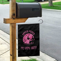 Breast Cancer Halloween Garden Flag In October We Wear Pink Witch - Wonder Print Shop