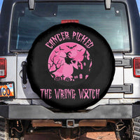 Breast Cancer Halloween Spare Tire Cover In October We Wear Pink Witch - Wonder Print Shop