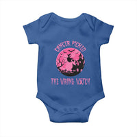 Breast Cancer Halloween Baby Onesie In October We Wear Pink Witch - Wonder Print Shop