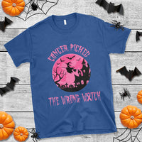 Breast Cancer Halloween T Shirt In October We Wear Pink Witch - Wonder Print Shop