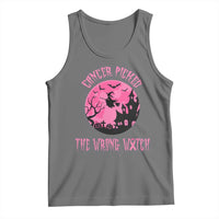 Breast Cancer Halloween Tank Top In October We Wear Pink Witch - Wonder Print Shop