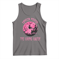 Breast Cancer Halloween Tank Top In October We Wear Pink Witch - Wonder Print Shop