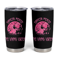 Breast Cancer Halloween Tumbler Cup In October We Wear Pink Witch - Wonder Print Shop