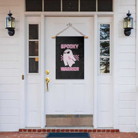 Breast Cancer Halloween Garden Flag Ghost Wear Pink Ribbon Spooky Warrior - Wonder Print Shop
