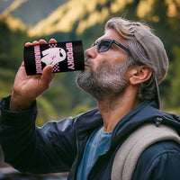 Breast Cancer Halloween 4 in 1 Can Cooler Tumbler Ghost Wear Pink Ribbon Spooky Warrior - Wonder Print Shop