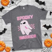 Breast Cancer Halloween T Shirt Ghost Wear Pink Ribbon Spooky Warrior - Wonder Print Shop