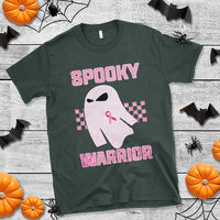 Breast Cancer Halloween T Shirt Ghost Wear Pink Ribbon Spooky Warrior - Wonder Print Shop