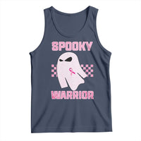 Breast Cancer Halloween Tank Top Ghost Wear Pink Ribbon Spooky Warrior - Wonder Print Shop