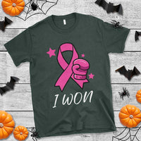 Pink Ribbon T Shirt I Won Breast Cancer Awareness - Wonder Print Shop