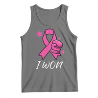 Pink Ribbon Tank Top I Won Breast Cancer Awareness - Wonder Print Shop