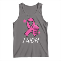 Pink Ribbon Tank Top I Won Breast Cancer Awareness - Wonder Print Shop