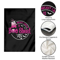Breast Cancer Is Boo Sheet Garden Flag October Ghost Pink Ribbon - Wonder Print Shop