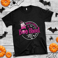 Breast Cancer Is Boo Sheet T Shirt October Ghost Pink Ribbon - Wonder Print Shop