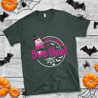 Breast Cancer Is Boo Sheet T Shirt October Ghost Pink Ribbon - Wonder Print Shop