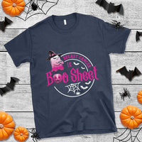 Breast Cancer Is Boo Sheet T Shirt October Ghost Pink Ribbon - Wonder Print Shop