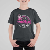 Breast Cancer Is Boo Sheet T Shirt For Kid October Ghost Pink Ribbon - Wonder Print Shop