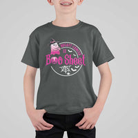 Breast Cancer Is Boo Sheet T Shirt For Kid October Ghost Pink Ribbon - Wonder Print Shop