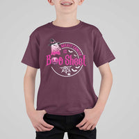 Breast Cancer Is Boo Sheet T Shirt For Kid October Ghost Pink Ribbon - Wonder Print Shop