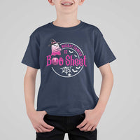 Breast Cancer Is Boo Sheet T Shirt For Kid October Ghost Pink Ribbon - Wonder Print Shop
