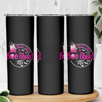 Breast Cancer Is Boo Sheet Skinny Tumbler October Ghost Pink Ribbon - Wonder Print Shop