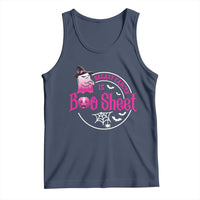 Breast Cancer Is Boo Sheet Tank Top October Ghost Pink Ribbon - Wonder Print Shop