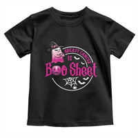 Breast Cancer Is Boo Sheet Toddler T Shirt October Ghost Pink Ribbon - Wonder Print Shop