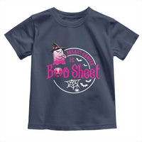 Breast Cancer Is Boo Sheet Toddler T Shirt October Ghost Pink Ribbon - Wonder Print Shop