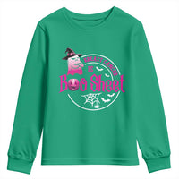 Breast Cancer Is Boo Sheet Youth Sweatshirt October Ghost Pink Ribbon - Wonder Print Shop
