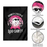 Breast Cancer Is Boo Sheet Garden Flag In October Ghost Wear Pink - Wonder Print Shop