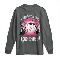 Breast Cancer Is Boo Sheet Long Sleeve Shirt In October Ghost Wear Pink - Wonder Print Shop