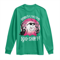 Breast Cancer Is Boo Sheet Long Sleeve Shirt In October Ghost Wear Pink - Wonder Print Shop