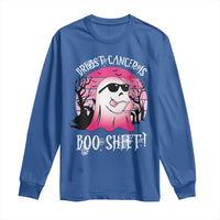 Breast Cancer Is Boo Sheet Long Sleeve Shirt In October Ghost Wear Pink - Wonder Print Shop