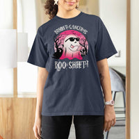 Breast Cancer Is Boo Sheet T Shirt For Women In October Ghost Wear Pink - Wonder Print Shop