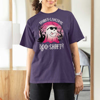 Breast Cancer Is Boo Sheet T Shirt For Women In October Ghost Wear Pink - Wonder Print Shop