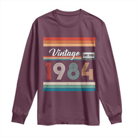 1984 Retro Birthday Long Sleeve Shirt Vintage 42th Birthday Gift Classic 90s Style - Wonder Print Shop