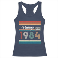 1984 Retro Birthday Racerback Tank Top Vintage 42th Birthday Gift Classic 90s Style - Wonder Print Shop