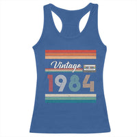 1984 Retro Birthday Racerback Tank Top Vintage 42th Birthday Gift Classic 90s Style - Wonder Print Shop