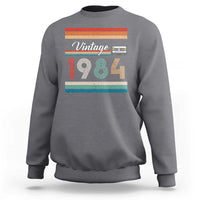 1984 Retro Birthday Sweatshirt Vintage 42th Birthday Gift Classic 90s Style - Wonder Print Shop