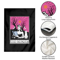 The Reader Tarot Garden Flag Witch Reading Book Club Occult Cat Mom - Wonder Print Shop