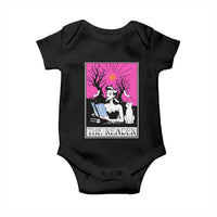 The Reader Tarot Baby Onesie Witch Reading Book Club Occult Cat Mom - Wonder Print Shop