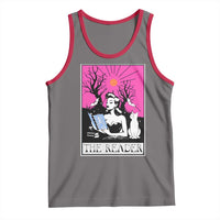 The Reader Tarot Tank Top Witch Reading Book Club Occult Cat Mom - Wonder Print Shop